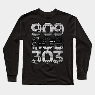 909 808 303 black Long Sleeve T-Shirt